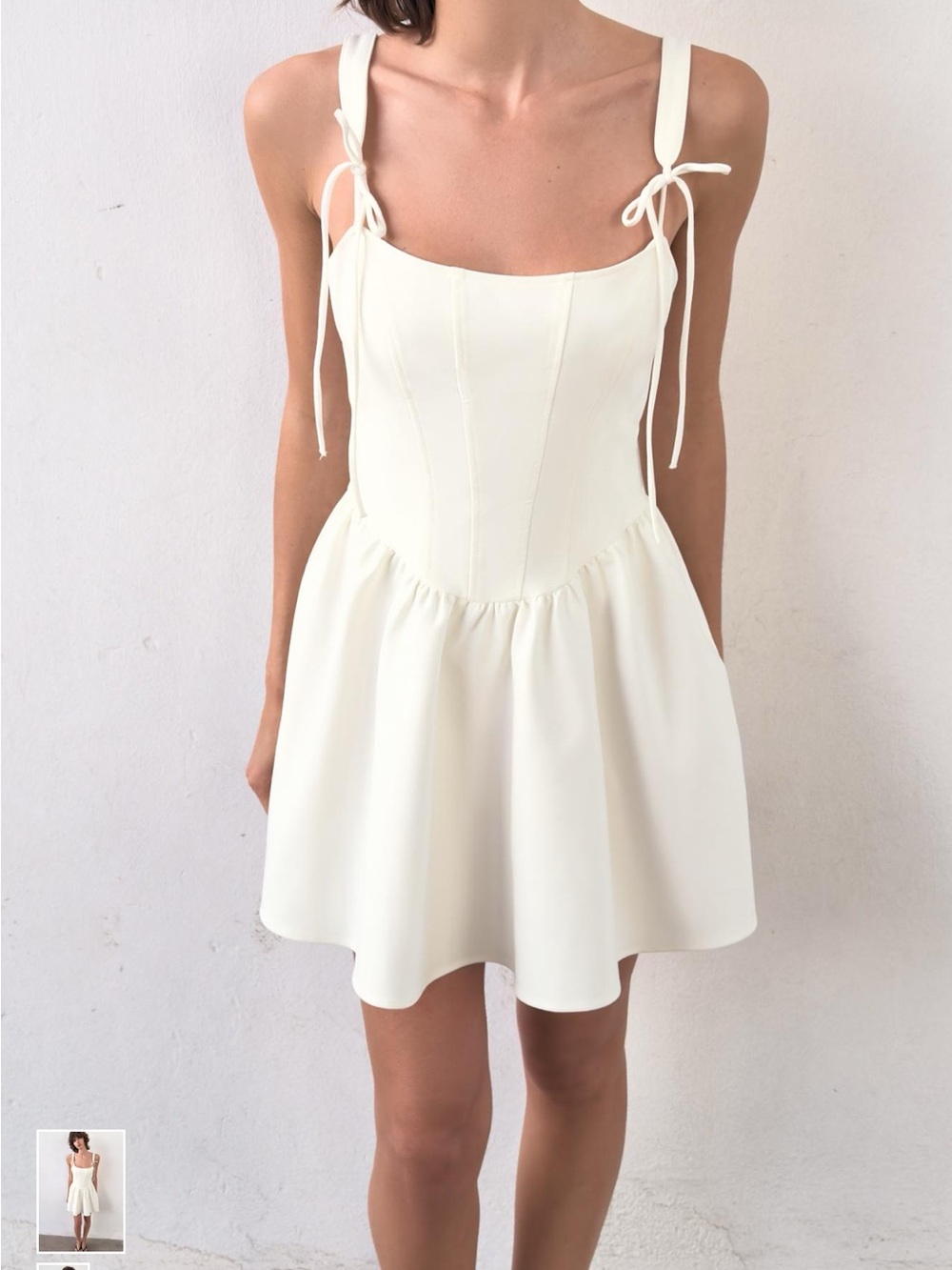 Zara Corset-Style Voluminous Dress
